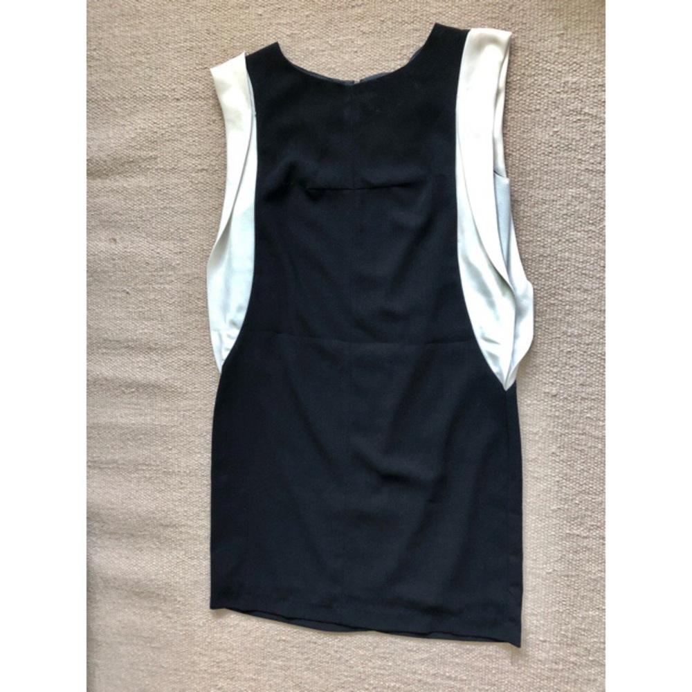Calvin Klein Black Dress with White Accent Sleeves